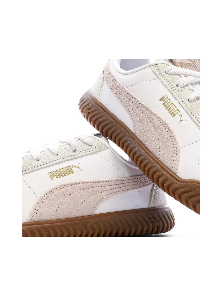 Baskets Blanches/Roses Femme Puma Club Kayzer 8