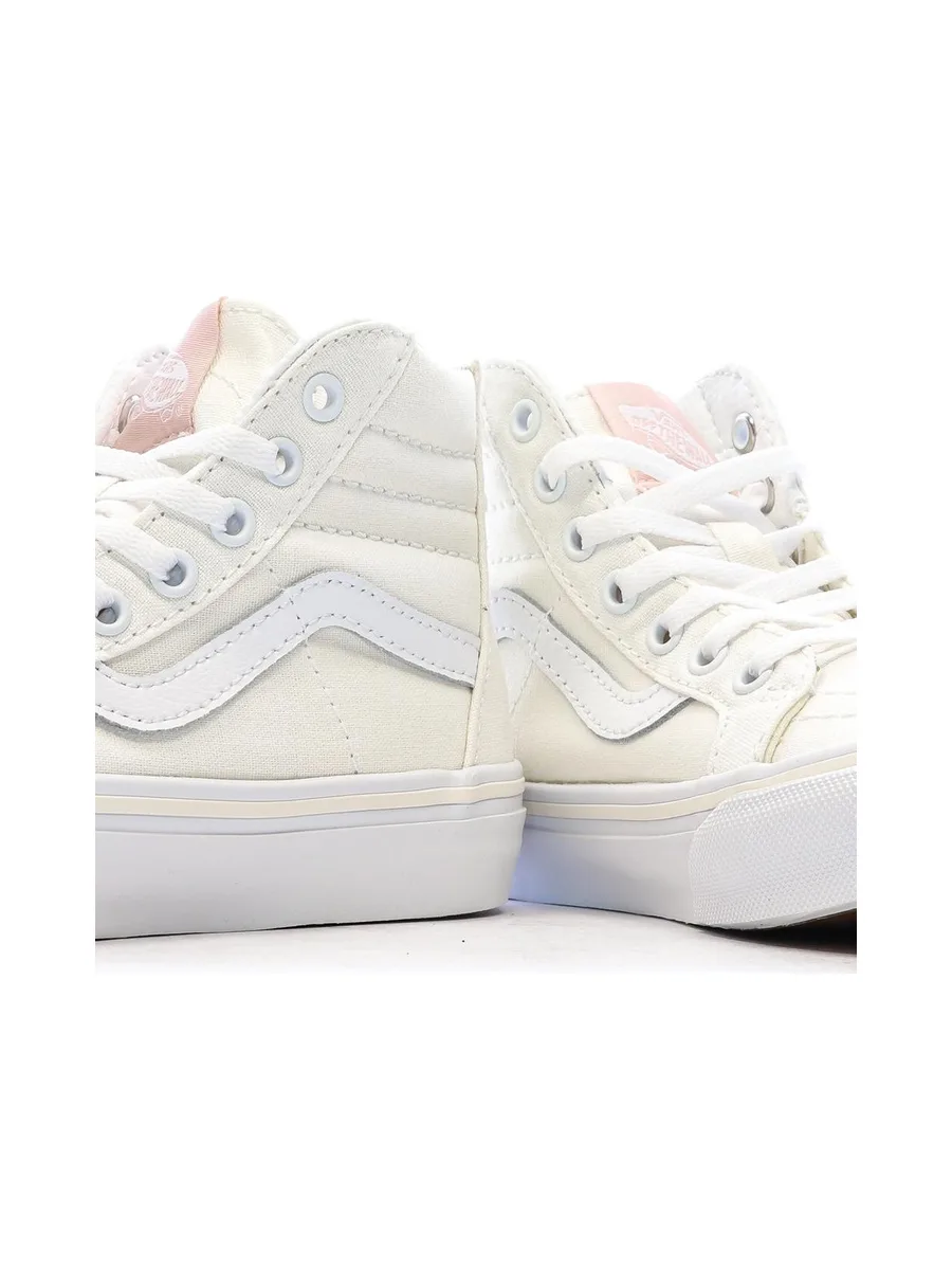Baskets Beiges Fille Vans Flower 7