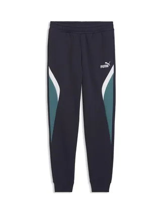 Jogging Marine/Vert Garçon Puma Ess Block Sweatpants 1