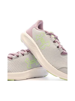 Chaussures de Running Gris/Rose Femme Under Armour Charged Pursuit 3 7