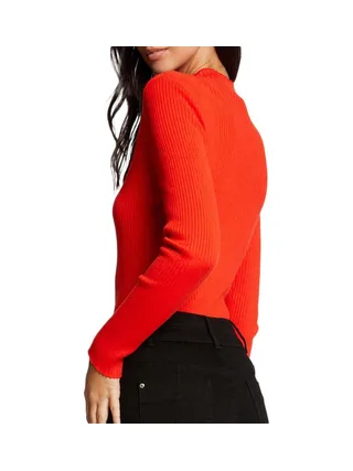 Pull Orange Femme Morgan Meline 2