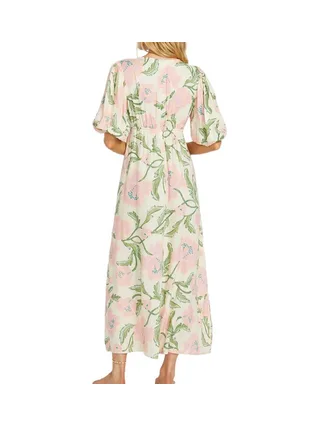 Robe Rose à Fleurs Femme Billabong Night Fall 2