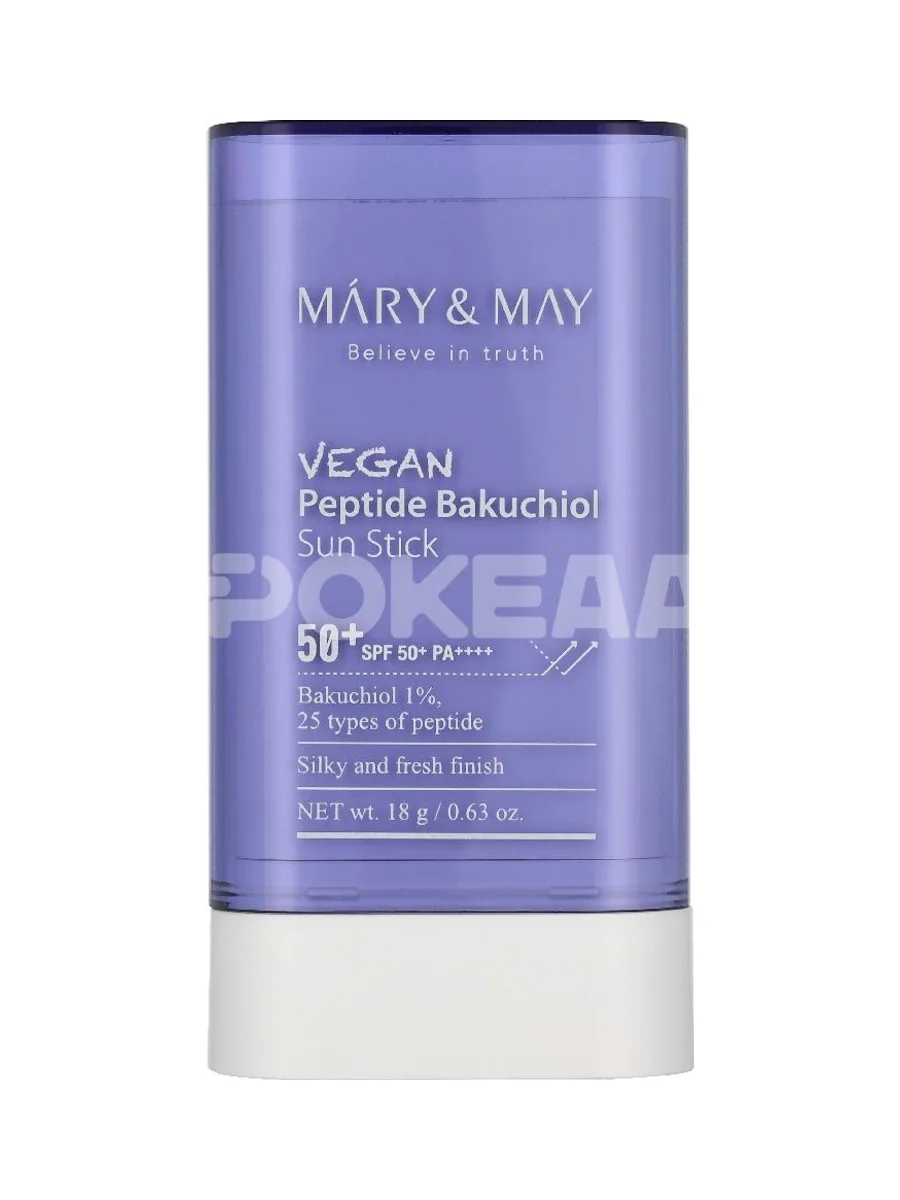 Mary&May Vegan Peptide Bakuchiol Sun Stick SPF50+ PA++++ 18g 2