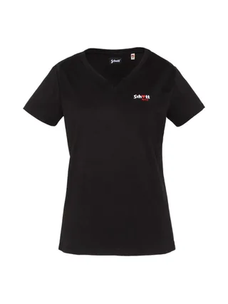 T-Shirt Noir Femme Schott TSBRODEDW 1