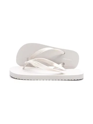 Tongs Grise Femme Calvin Klein Jeans Flip Flop Tpu Metall 1