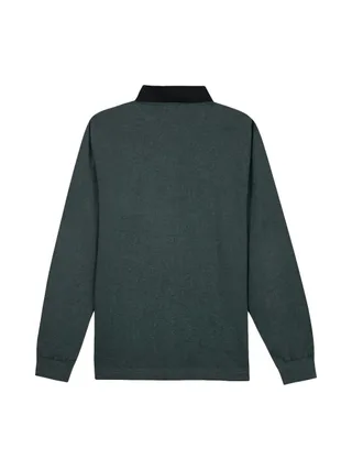 Polo Manches Longues Vert Homme TBS PEKANPOL 2