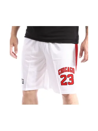 Short basketball Blanc Homme Sport Zone Chicago Bulls 1