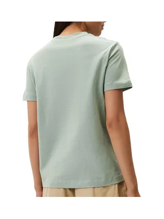 T-shirt Vert Femme Calvin Klein Jeans Embroidered 2