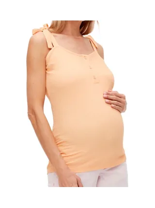 Débardeur Orange Femme Mamalicious Lilley 1