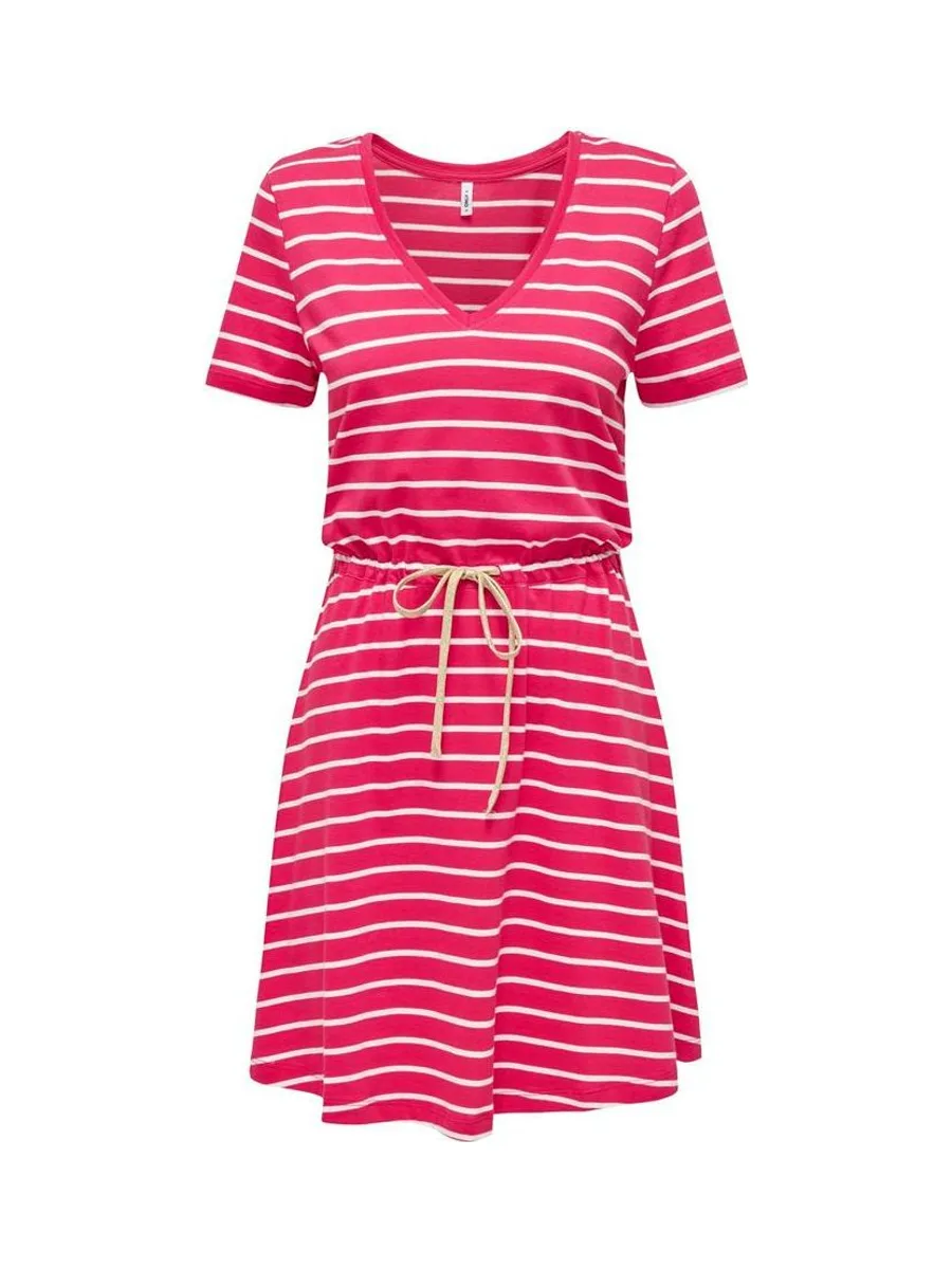 Robe à Rayure Rose Femme ONLY 15320317 1