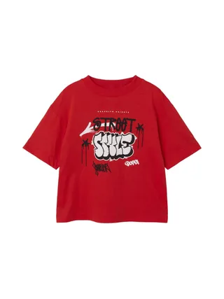 T-shirt Rouge Garçon Name it Jopo 1
