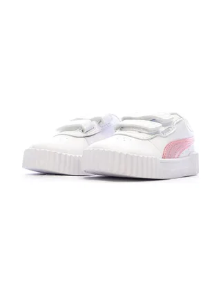Baskets Blanche Fille Puma Carina 3.0 Blurry Dr 6