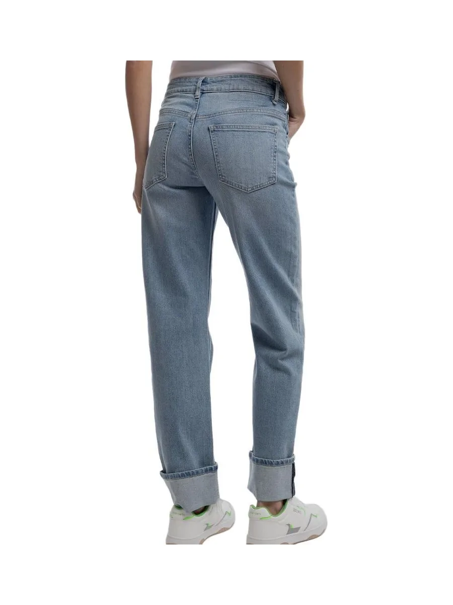 Jean Droit Bleu Fille Teddy Smith Boyfriend 3