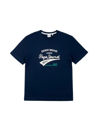 T-Shirt Marine Homme Pepe jeans Nd 1