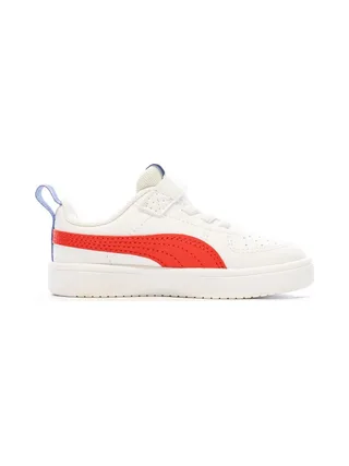 Baskets Blanc/Rouge Fille/Garçon Puma Rickie 2