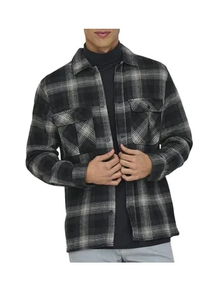Chemise Noir Homme Only & Sons Onscedric Life 1