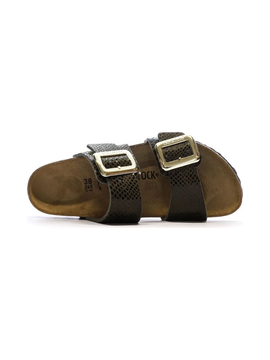 Sandales Kaki Femme Birkenstock Sydney Cushion Buckle 5