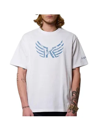 T-shirt Blanc/Bleu Homme Kaporal Jack 1