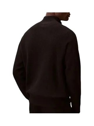 Sweat Noir Homme Calvin Klein Jeans Waffle 2