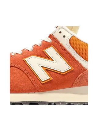 Baskets Orange/Gris Homme New Balance 574 7