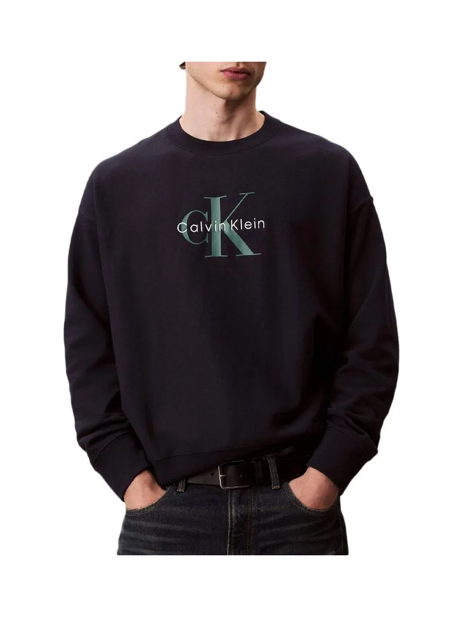 Sweat Marine Homme Calvin Klein Jeans 350terry Mono 2