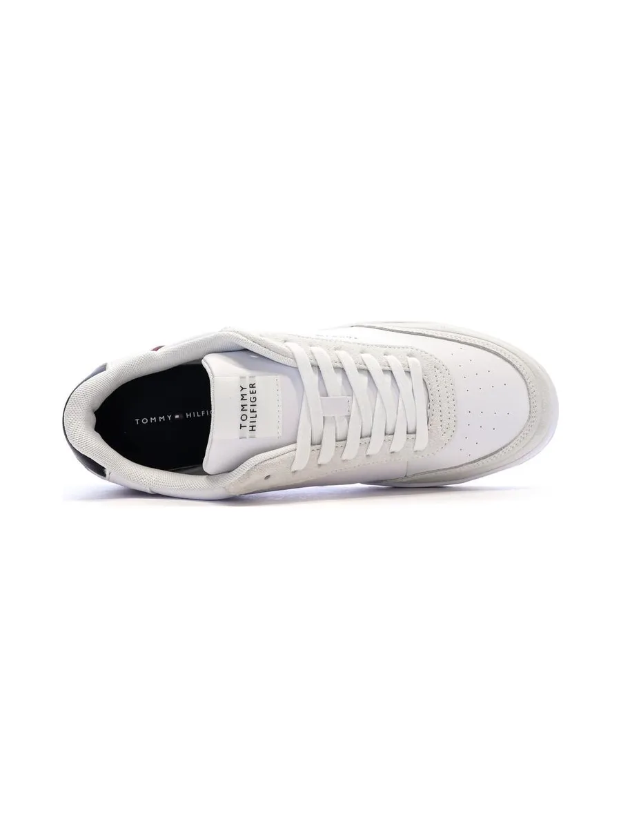 Baskets Blanches/Marine Homme Tommy Hilfiger Core Leath 5