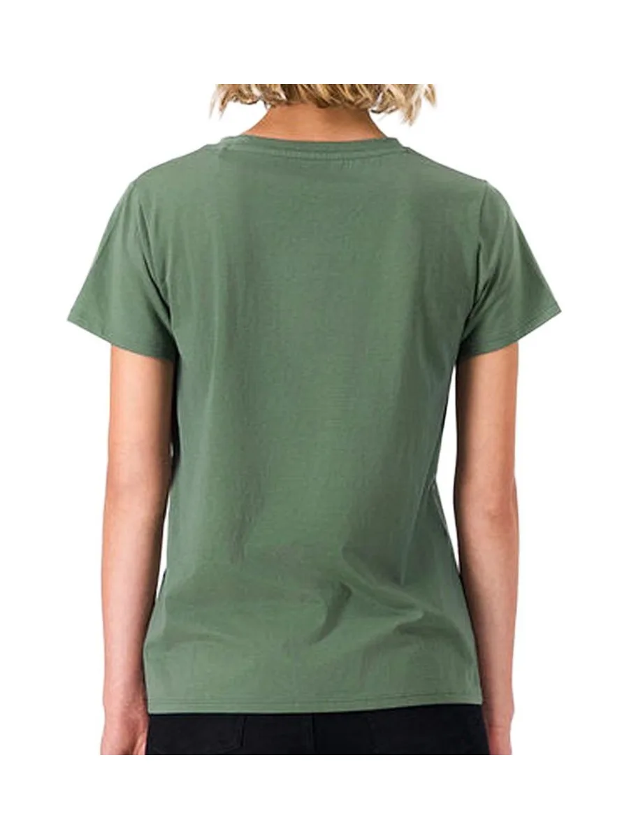 T-shirt Vert Femme Teddy Smith Ribelle 3