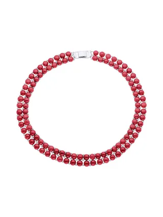Collier 2 Rangs Véritables Perles d'Eau Douce 4 mm — 40 cm 1