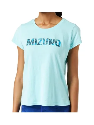 T-shirt Bleu Femme technique Mizuno Athletic 1