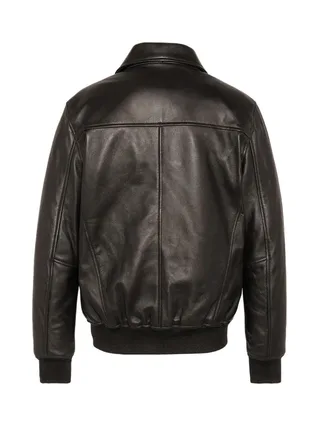 Blouson Cuir Marron Homme Schott LCDETROIT 2