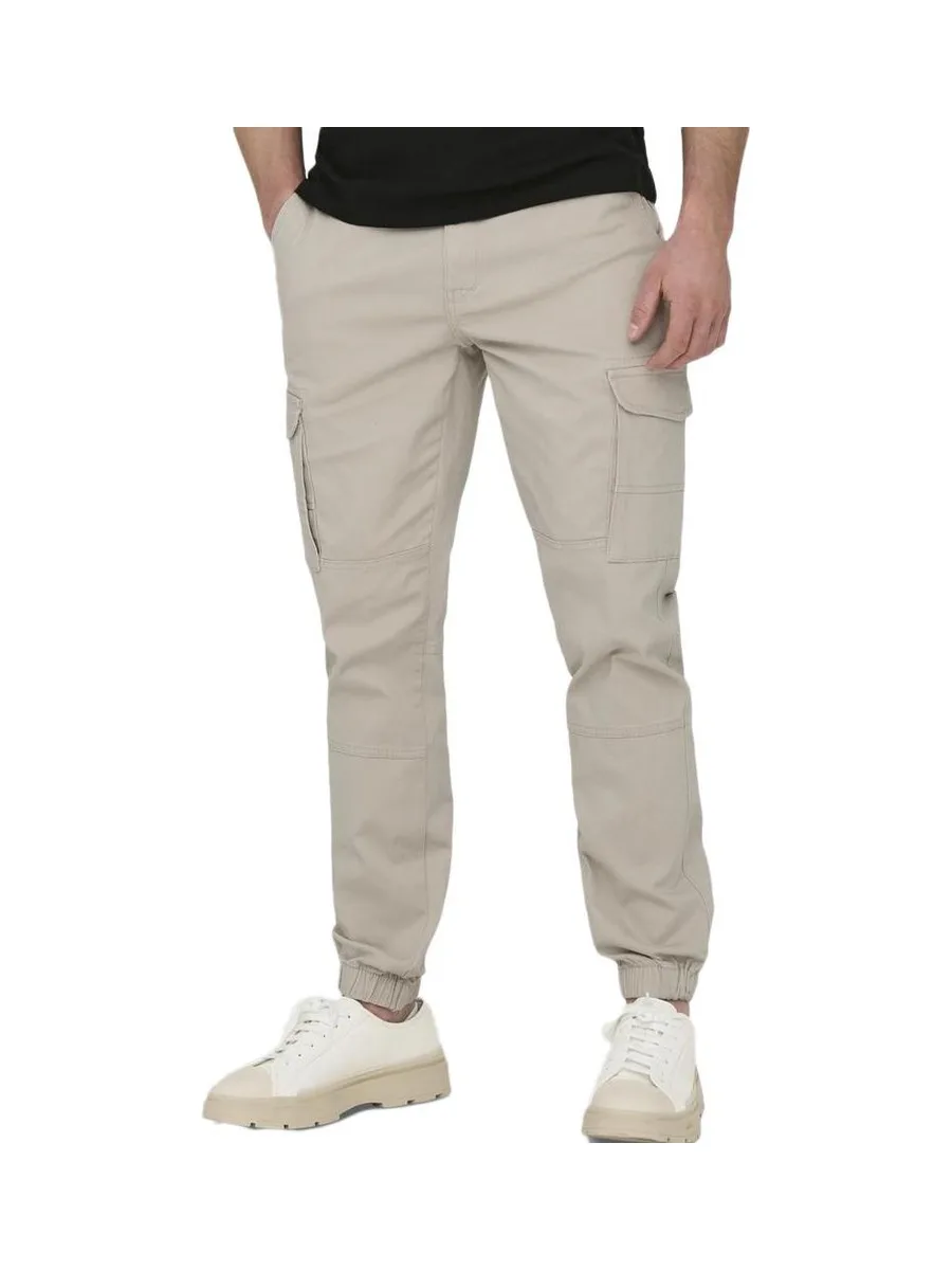 Pantalon Cargo Beige Homme Only & Sons Carter 1