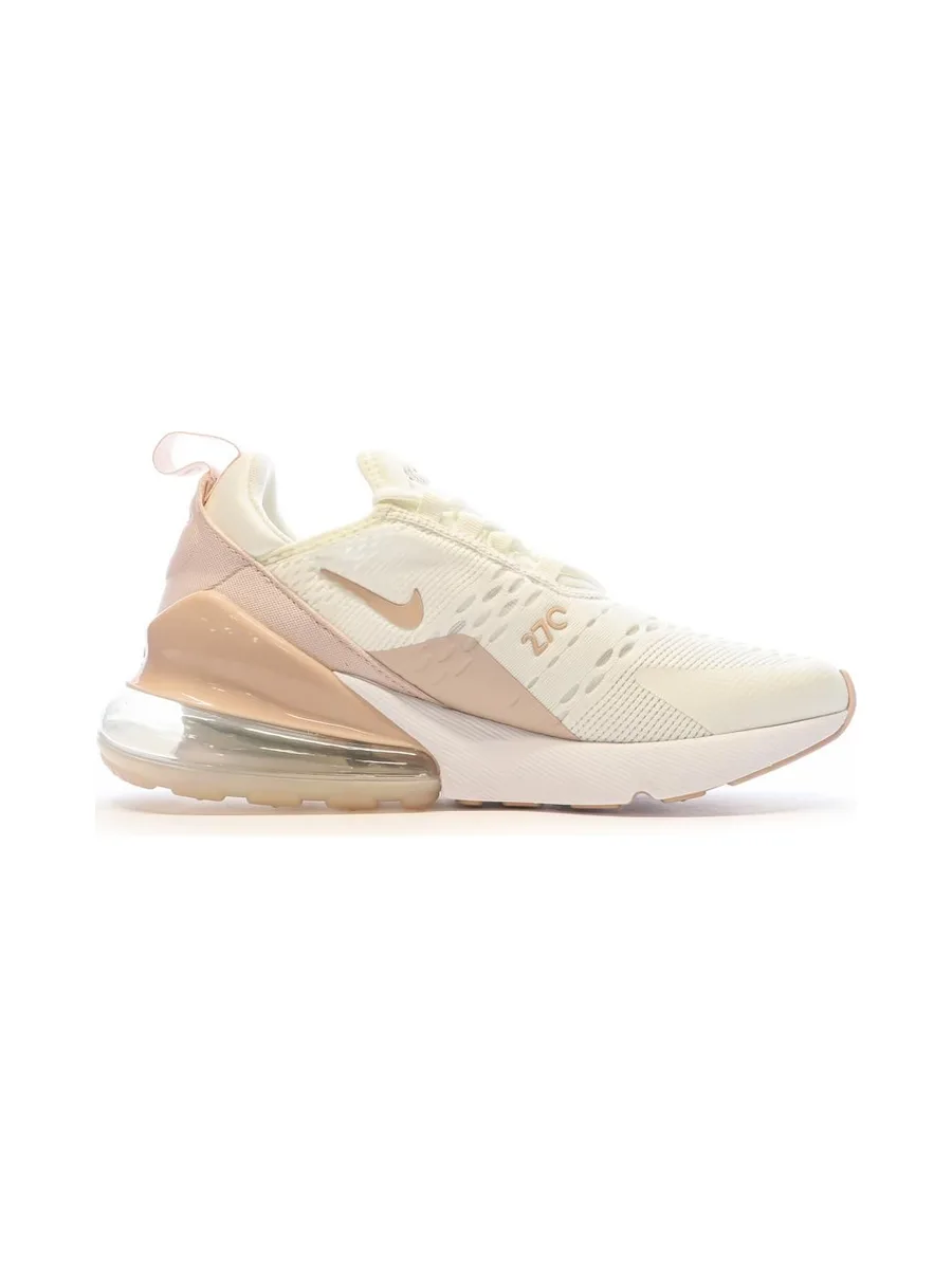 Baskets Blanches/Rose Femme Nike Air Max 270 2