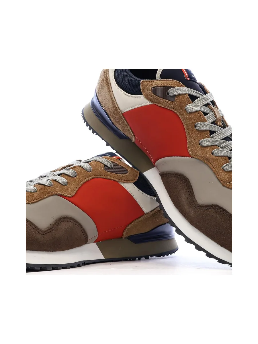 Baskets Marron/Rouge/Marine Homme Pepe jeans Brit Road M 8
