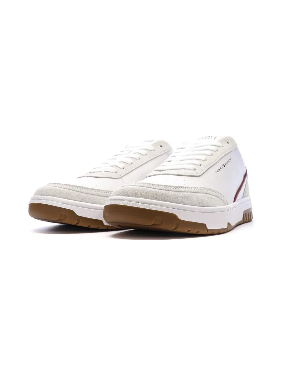 Baskets Blanches/Marine Homme Tommy Hilfiger Core Leath 7