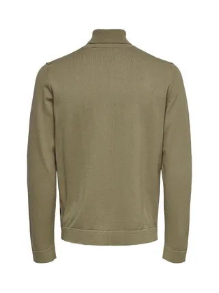 Pull Col roulé Taupe Homme Only & Sons Reg 12 2