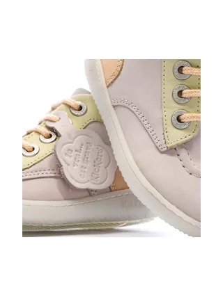 Baskets Rose Fille Kickers Kickiconic 7