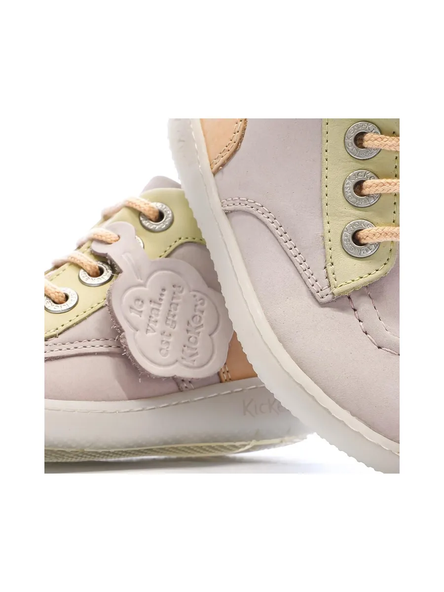 Baskets Rose Fille Kickers Kickiconic 8