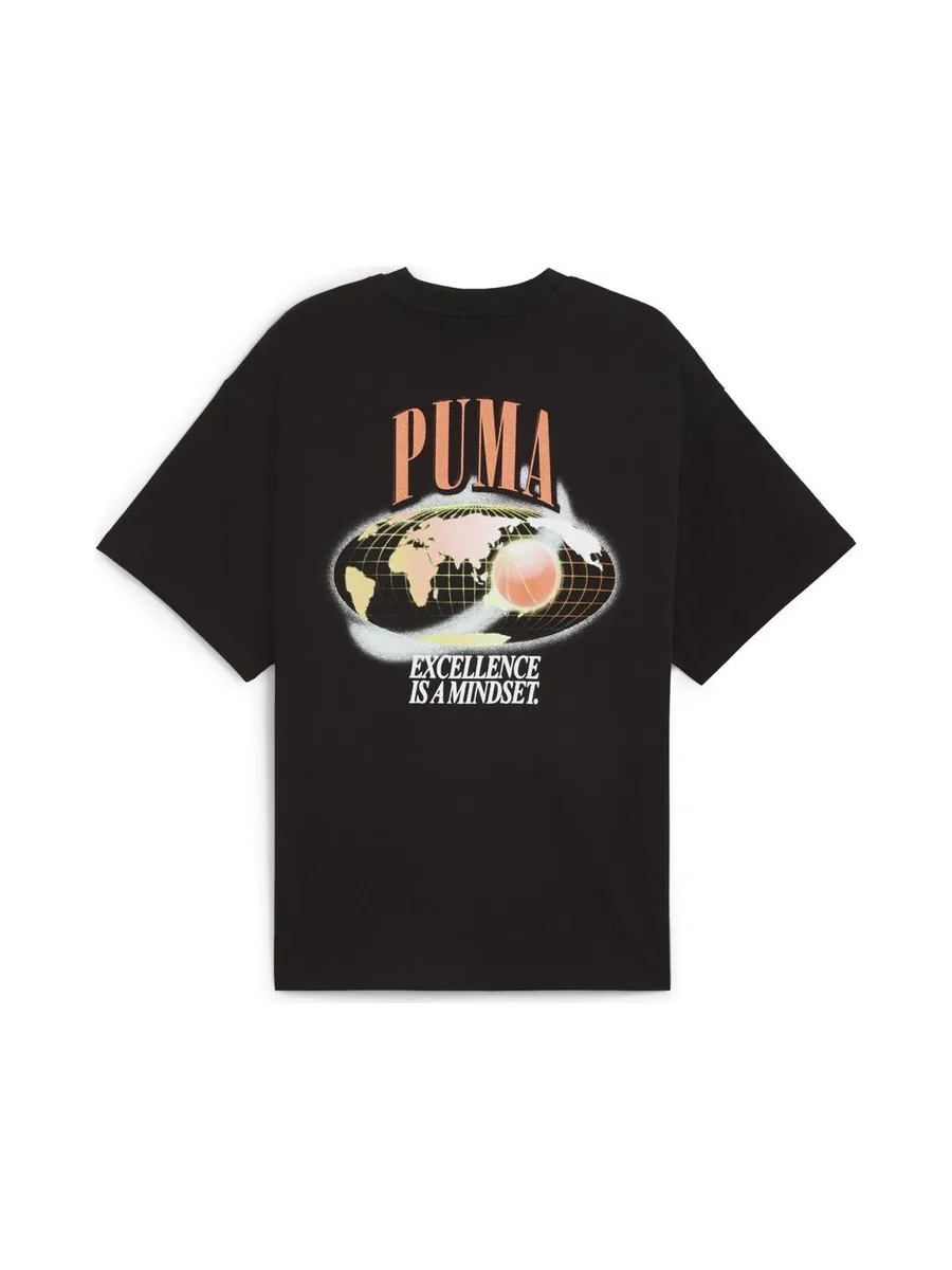 T-Shirt Noir Homme Puma Hoop 3