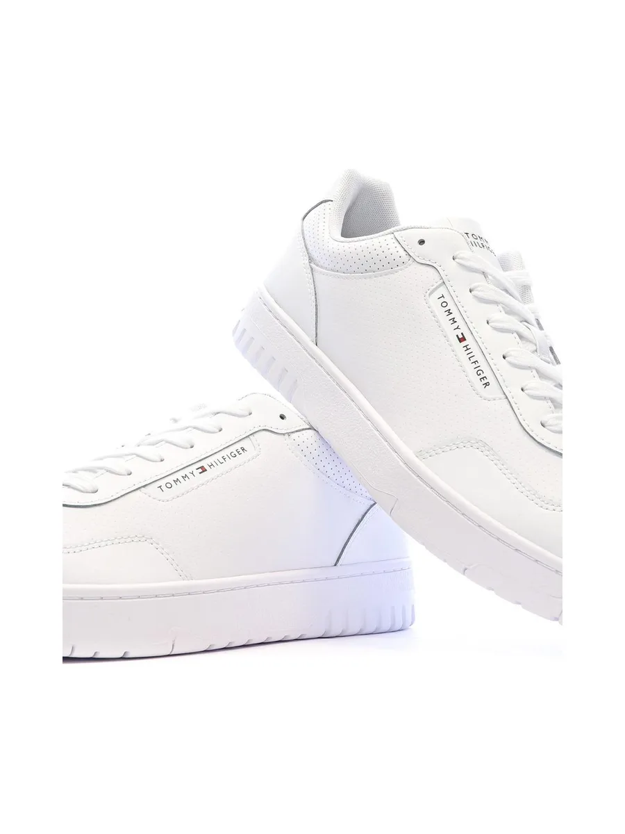 Baskets Blanches Homme Tommy Hilfiger Th Hi Vulc 8