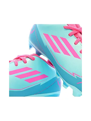 Chaussures de football Turquoises/Roses Enfant Adidas F50 Club 7