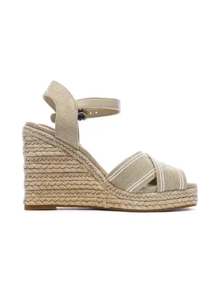 Sandales Compensées Beiges Femme Tommy Hilfiger FW0FW08668 2