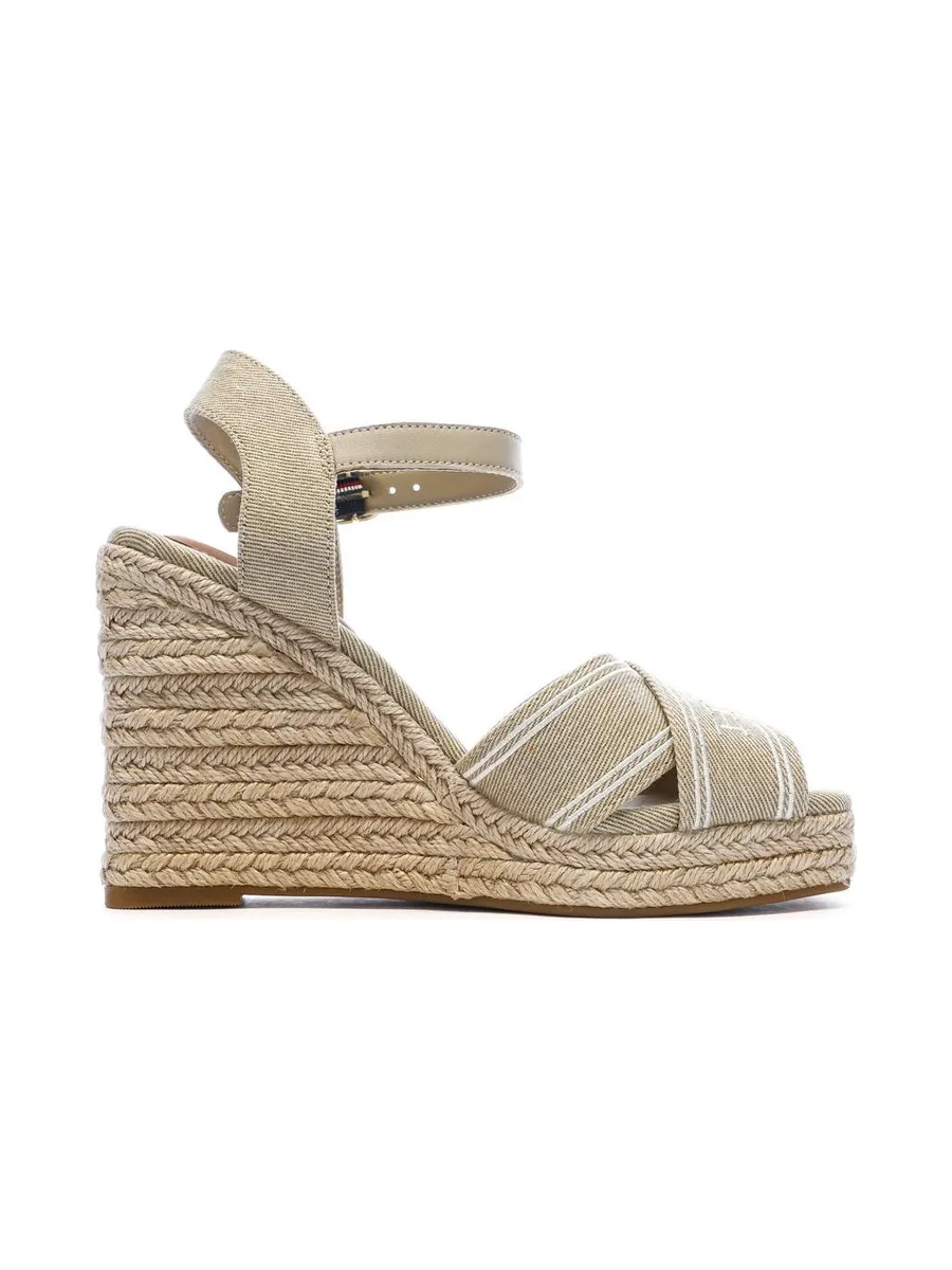 Sandales Compensées Beiges Femme Tommy Hilfiger FW0FW08668 3
