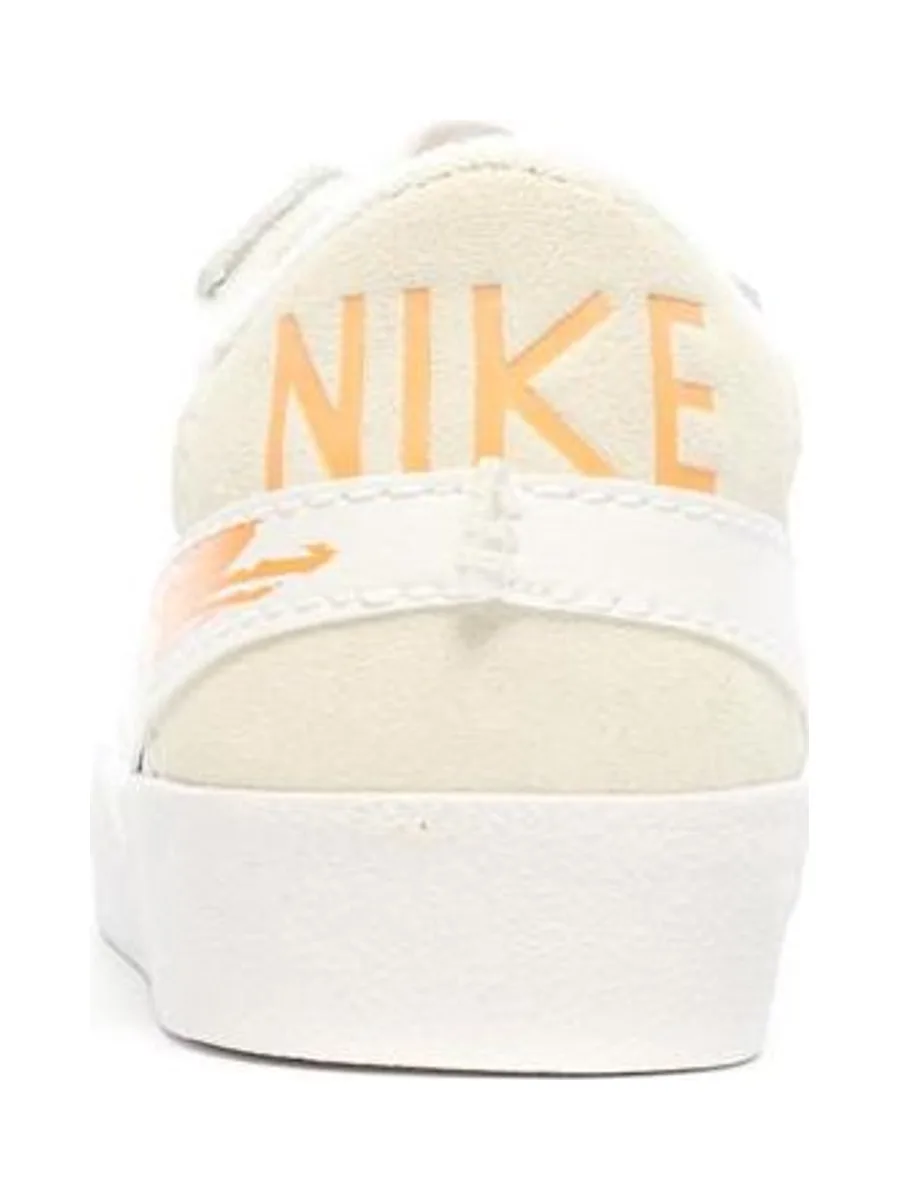 Baskets Blanches/Orange Mixte Nike Blazer Low 77 Jumbo 4