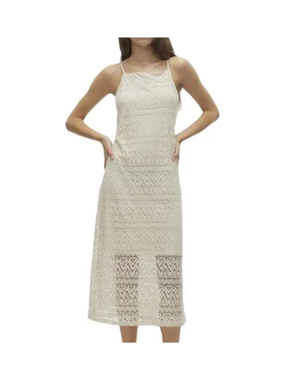 Robe Beige Femme Vero Moda Singlet Calf 1