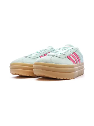 Baskets Vertes/Roses Fille Adidas Vl Court Bold 6