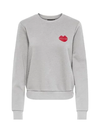 Sweat Gris/Rouge Femme Only Rubi 1