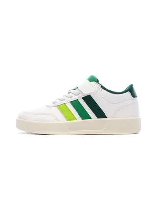 Baskets Blanches/Vert Garçon Adidas Breaknet 3.0 1