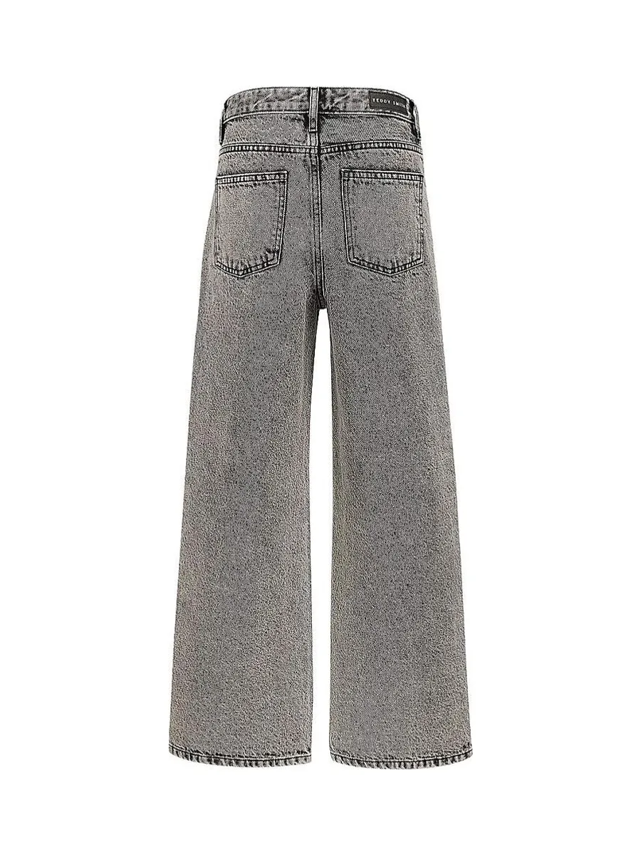 Jean Large Gris Fille Teddy Smith Electra 3