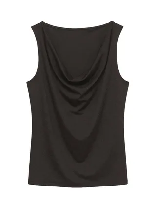 Débardeur femme brillant Marron Vero Moda Kanva Waterfall 2