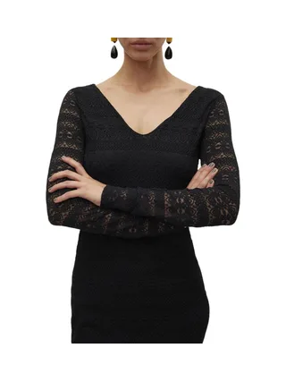 Robe Noire Femme Vero Moda Zoé 4